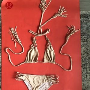 Acacia Swim Top w/ tassel tie